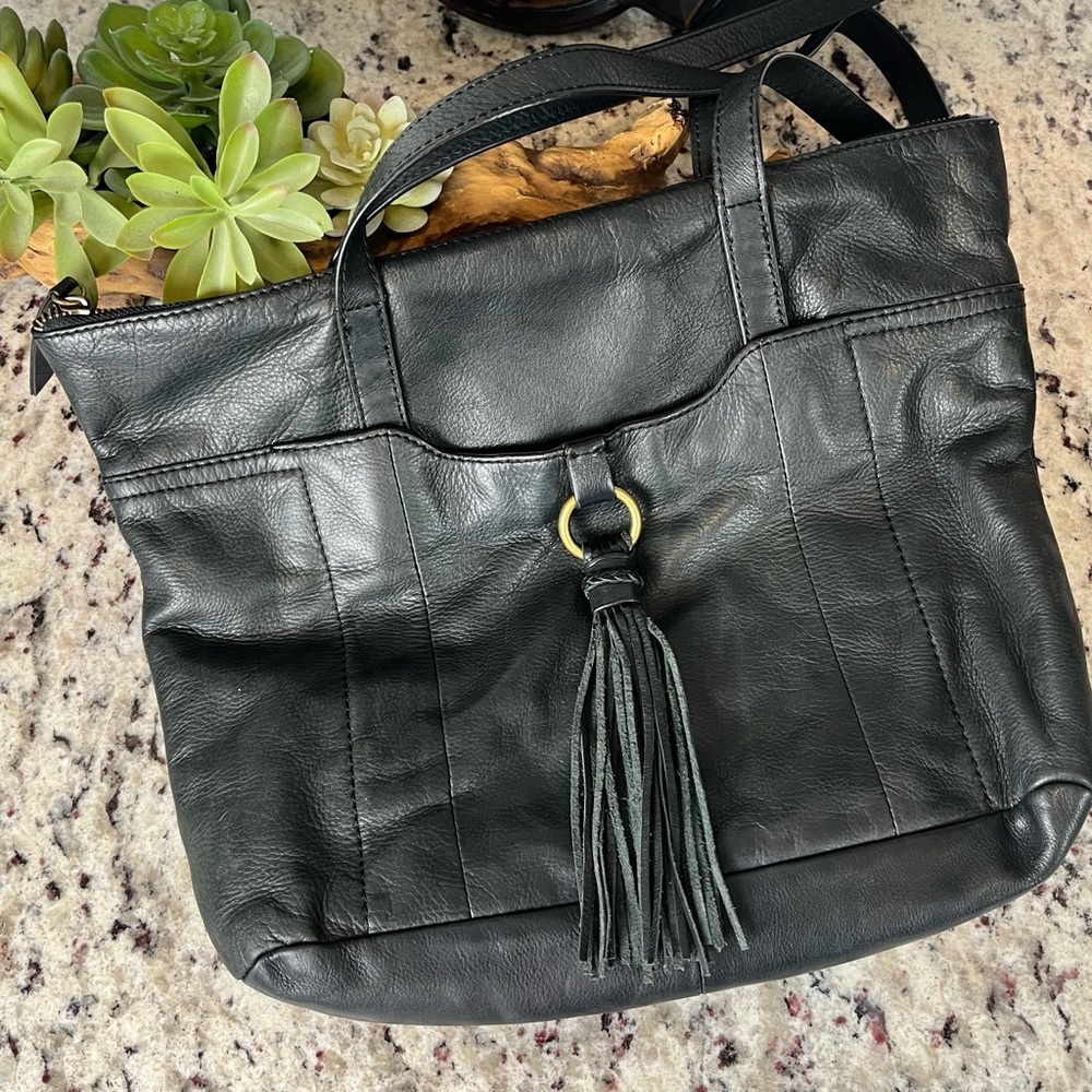 Lucky Brand Leather Tote Bag - Picture 6 of 13